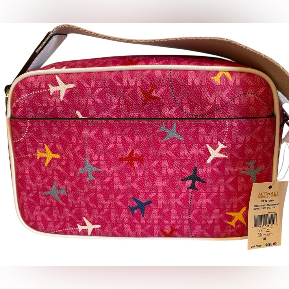 NWT Michael Kors Jet Set Medium Crossbody - Picture 4 of 7